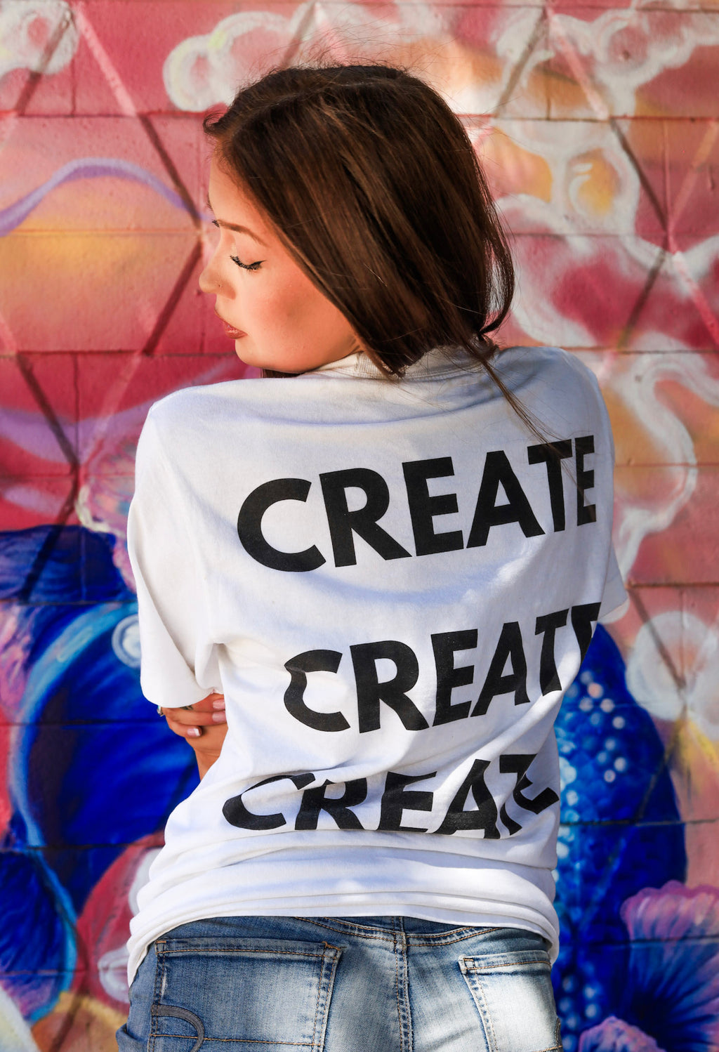 Tsunamii White Oversized Tee