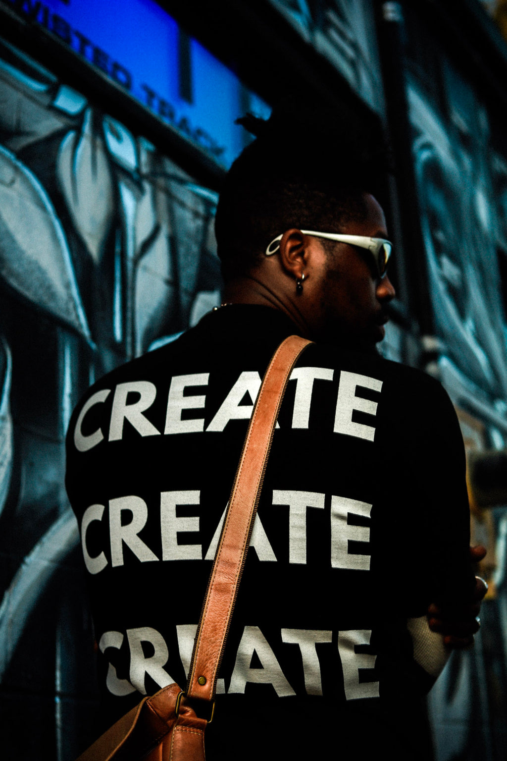 Tsunamii Black Oversized Tee