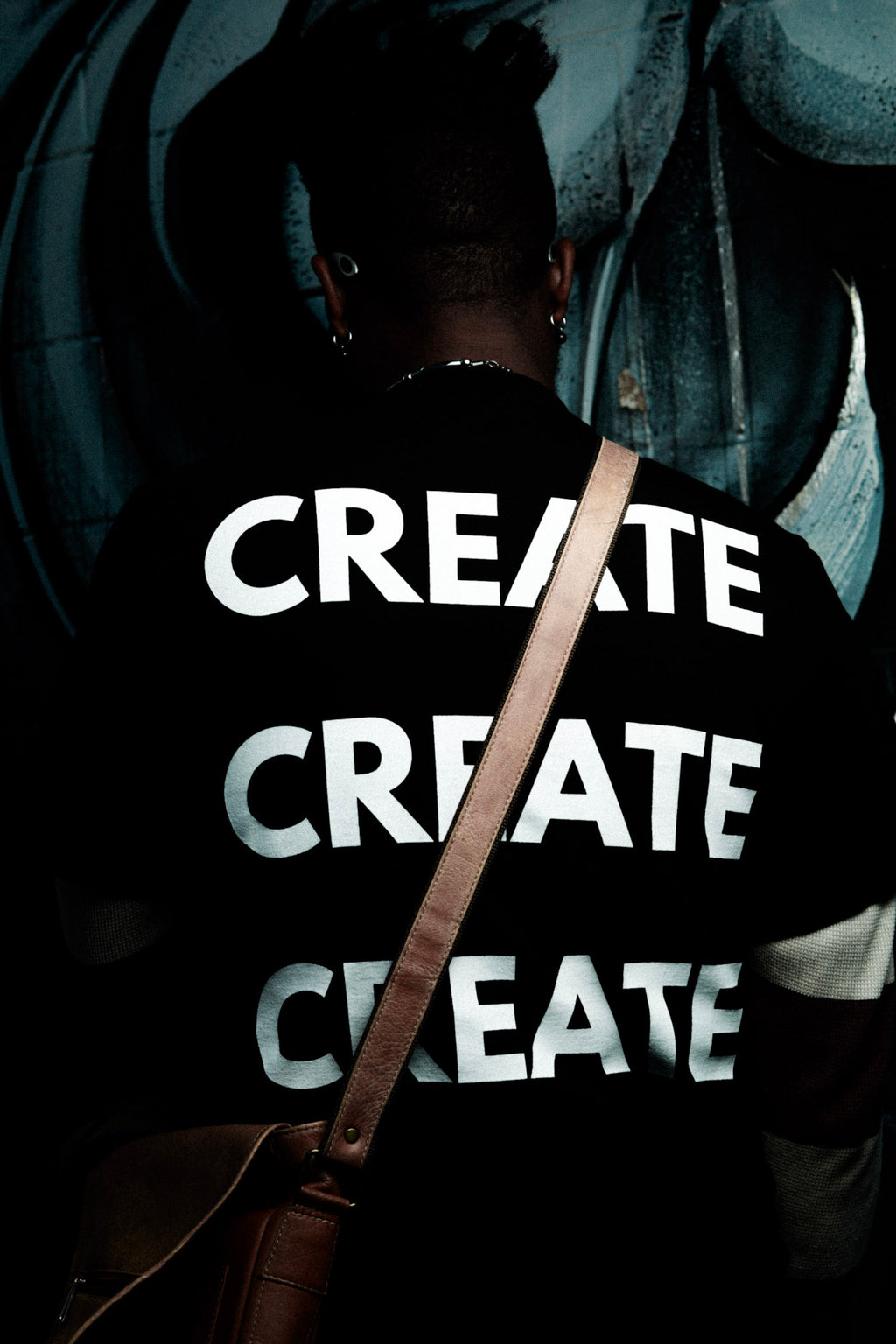 Tsunamii Black Oversized Tee